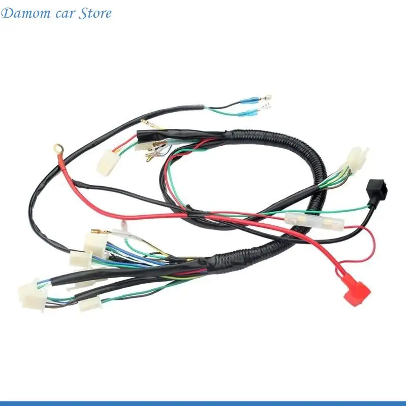 A2UC Wiring LoomHarness Switch Ignitions Coils CDI for 50-125cc Dirt Bikes Stators