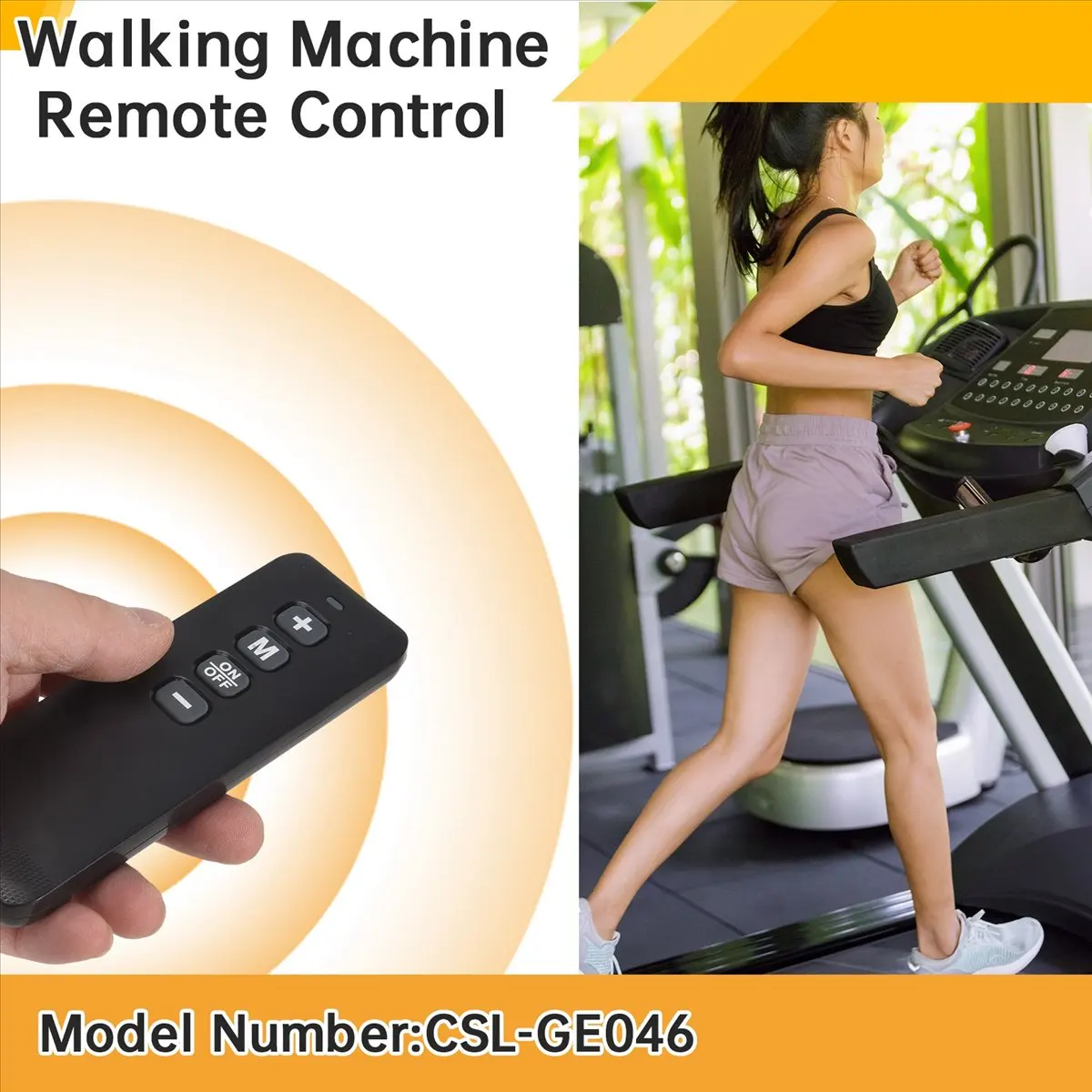 *ESTR 433Hz Remote Control for TIMESPORTS CSL-GE046 Home Fitness Code T1 C1 S1 M55 Q2 Q2-1 S2-1 Treadmill & Walking Machine image 4