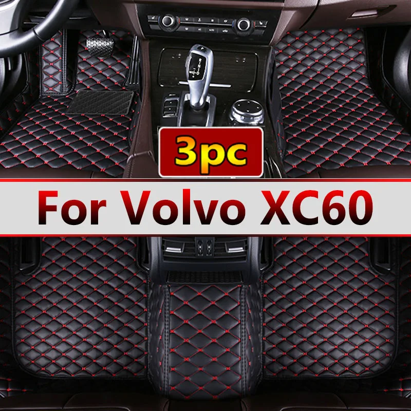 Car Floor Mats For Volvo XC60 2018 2019 2020 2021 2022 Custom Auto Foot Pads Automobile Carpet Cover Interior Accessories