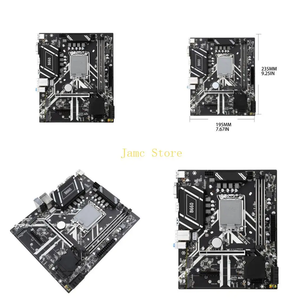

LX0B B660 D4 M-ATX Motherboard Support Dual Channel DDR4x2 12490F 64Gb