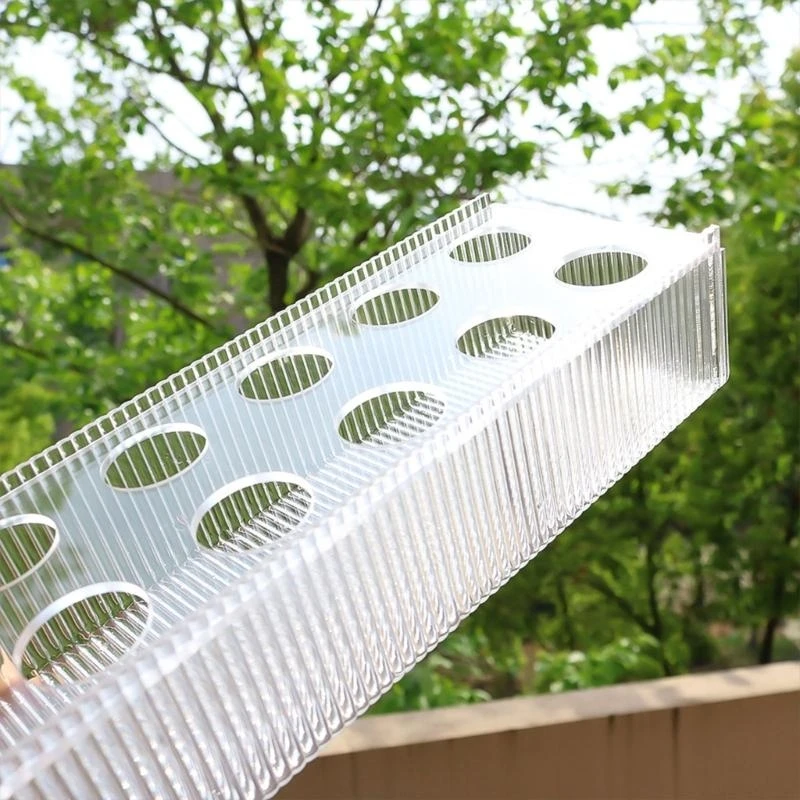 R1WA Water Ripple Clear Acrylic Flower Vase Flower Organization Holder Party Decoration for Festival New Year Birthday Gift