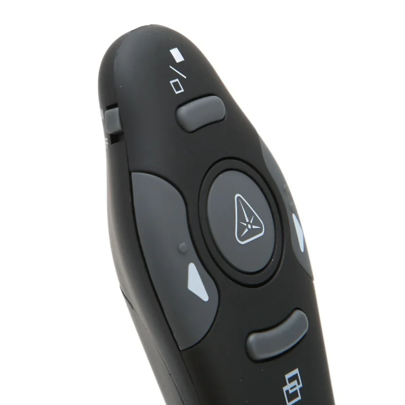 Clicker per presentazioni Maniglia ergonomica Telecomando per presentatore wireless da 2,4 Ghz con ricevitore wireless per lezioni di riunioni vocali