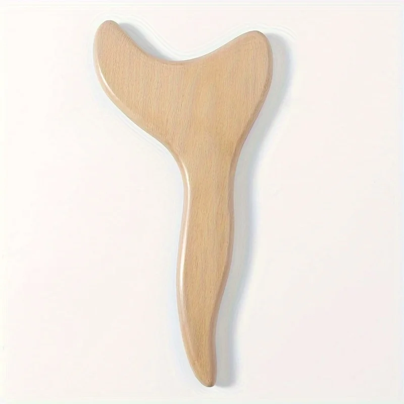 Wooden Fish Tail Gua Sha Board, Metabolism Boosting Massage Tool with Special Functions for Relaxation and Muscle Relief