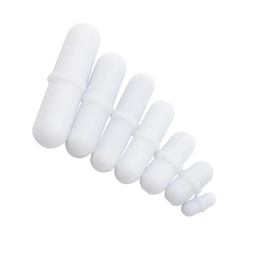 Barra agitadora magnética, tamaño de 10mm, 20mm, 30mm, PTFE, mezclador magnético, barras agitadoras, suministros de laboratorio