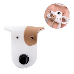 5PCS Cartoon Dog Headphone Data Cable Storage Winder Mini Size Animal Cable Winder (White) cable organizer