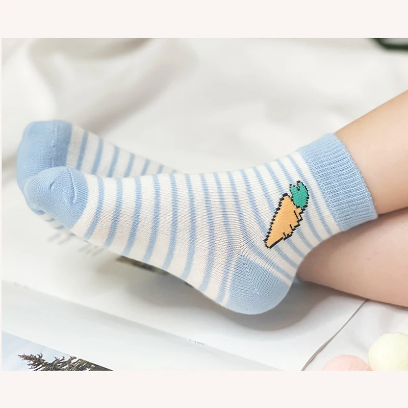 5 Pairs Cotton Rabbit Baby Socks For Boy Girl Socking Toddler Autumn Spring Children Cartoon Carrot Fashion Casual Sport Socks