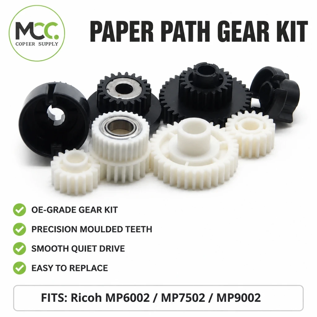 8Pcs Original Paper Tray Pickup Gear Set for Ricoh MP6002 MP7502 MP9002 Paper Path Gear Kit