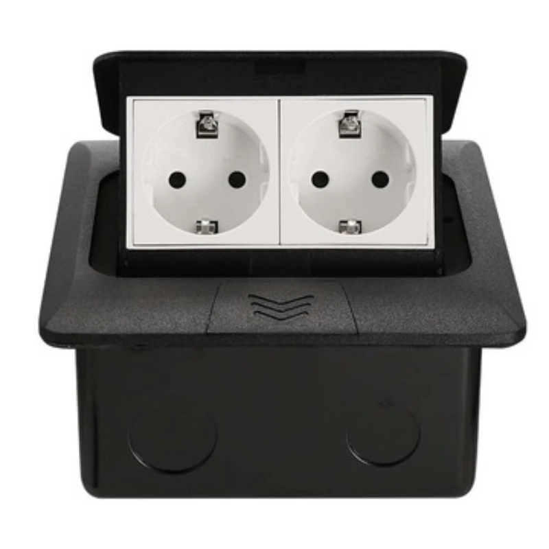 

Two hole European German power socket Hidden in the outlet pop socket