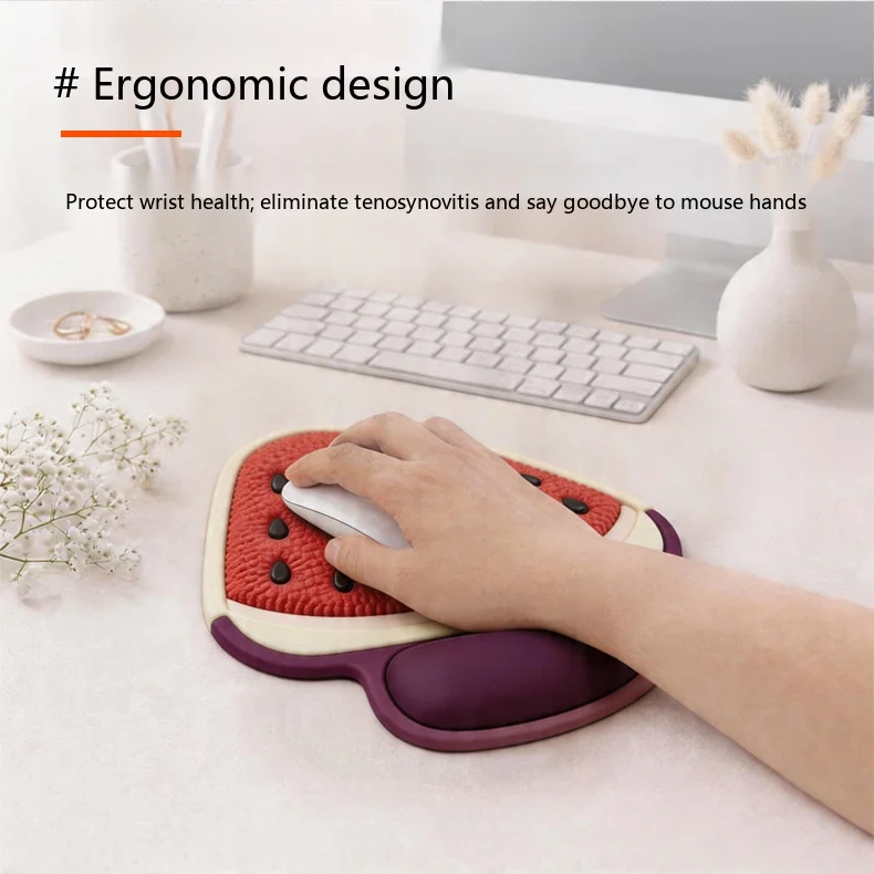 Farbverlauf-Silikon-Handgelenkauflage Mauspad Ergonomische Schreibtischunterlage für Büro und Gaming 31 Traumhafte Farboptionen – Detail 7