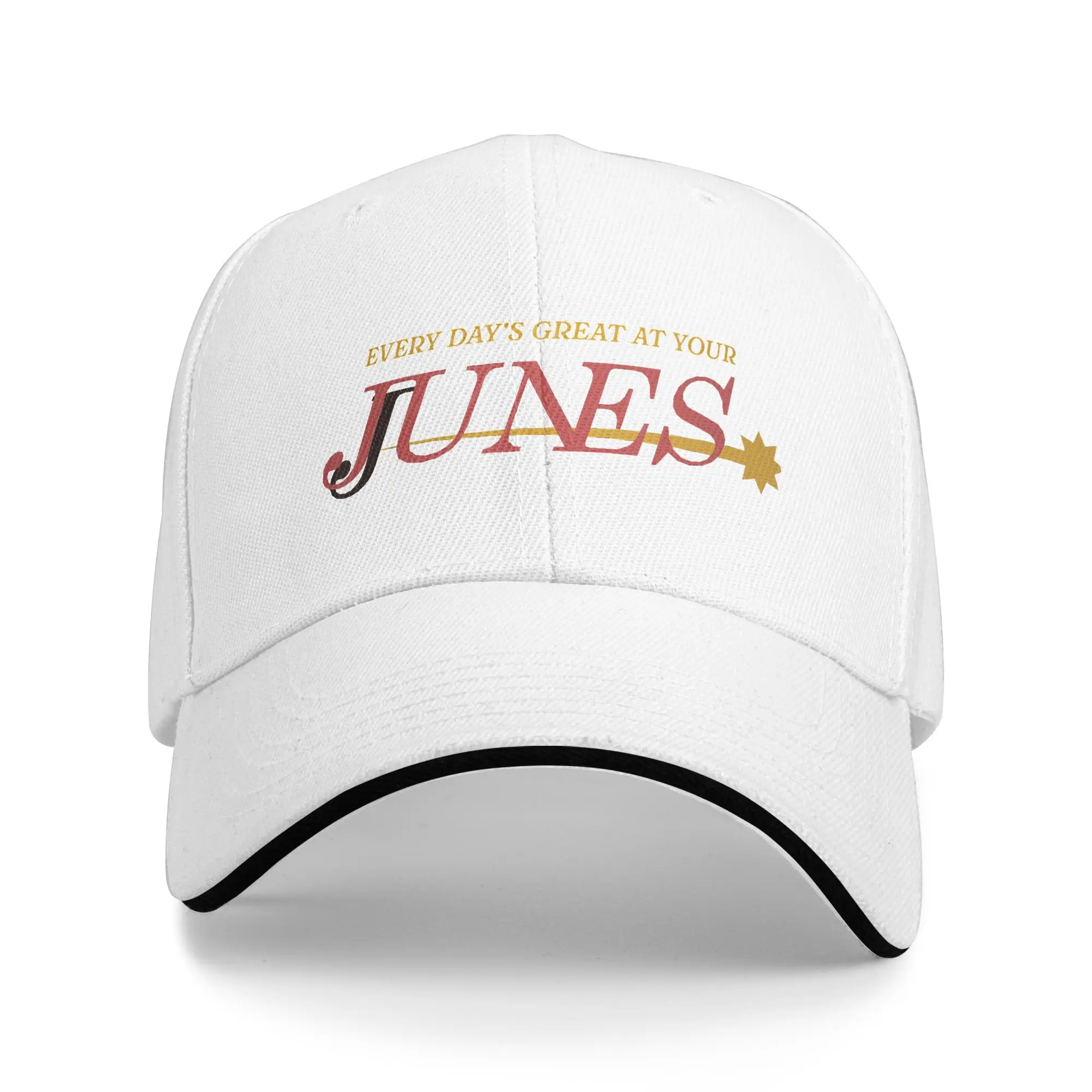 Junes Every Day's Great Sandwich Baseball Cap Fashion Adjustable Fit Supermarket Game Snapback Hat Unisex Travel Adult Hat