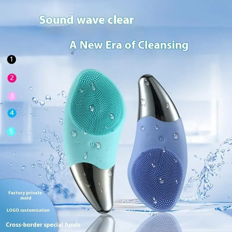Wodoodporna szczoteczka do oczyszczania twarzy dla kobiet i mężczyzn, ładowalna elektryczna szczoteczka do peelingu i oczyszczania twarzy.