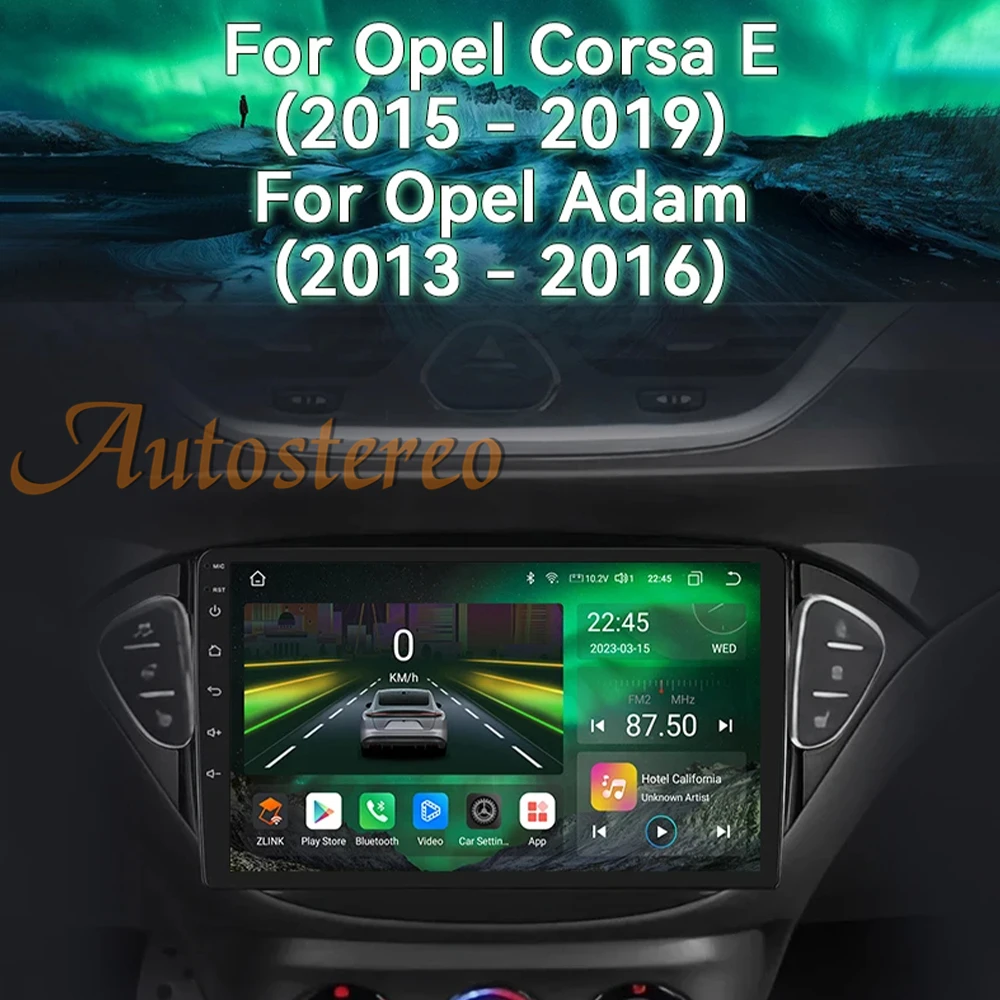 Carplay Android 14 For Opel Corsa E 2014 - 2019 Opel Adam Car GPS Navigation Multimedia Player Head unit Satnav Car Radio Media