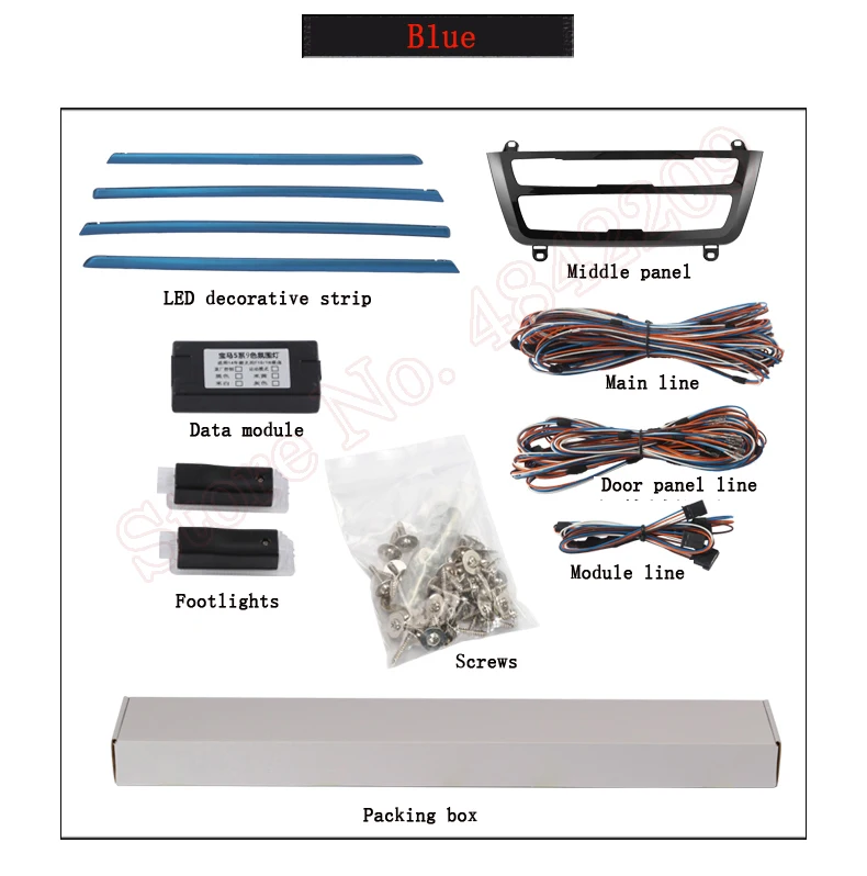 Led Umgebungs Licht Für BMW F30 F31 3 Serie 2010-2018 Dekorative 9-farbe Dashboard Fußraum Atmosphäre Lampe tür Panel Harte Bar