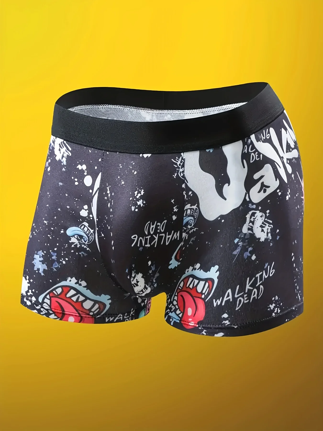 5pcs Random fashionable men underwears, comfortable, soft, fashionable, printed, casual and versatile men's boxer shorts