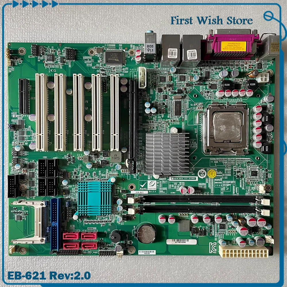 For Ekmer industrial motherboard Dual net-work card EB-621 Rev:2.0