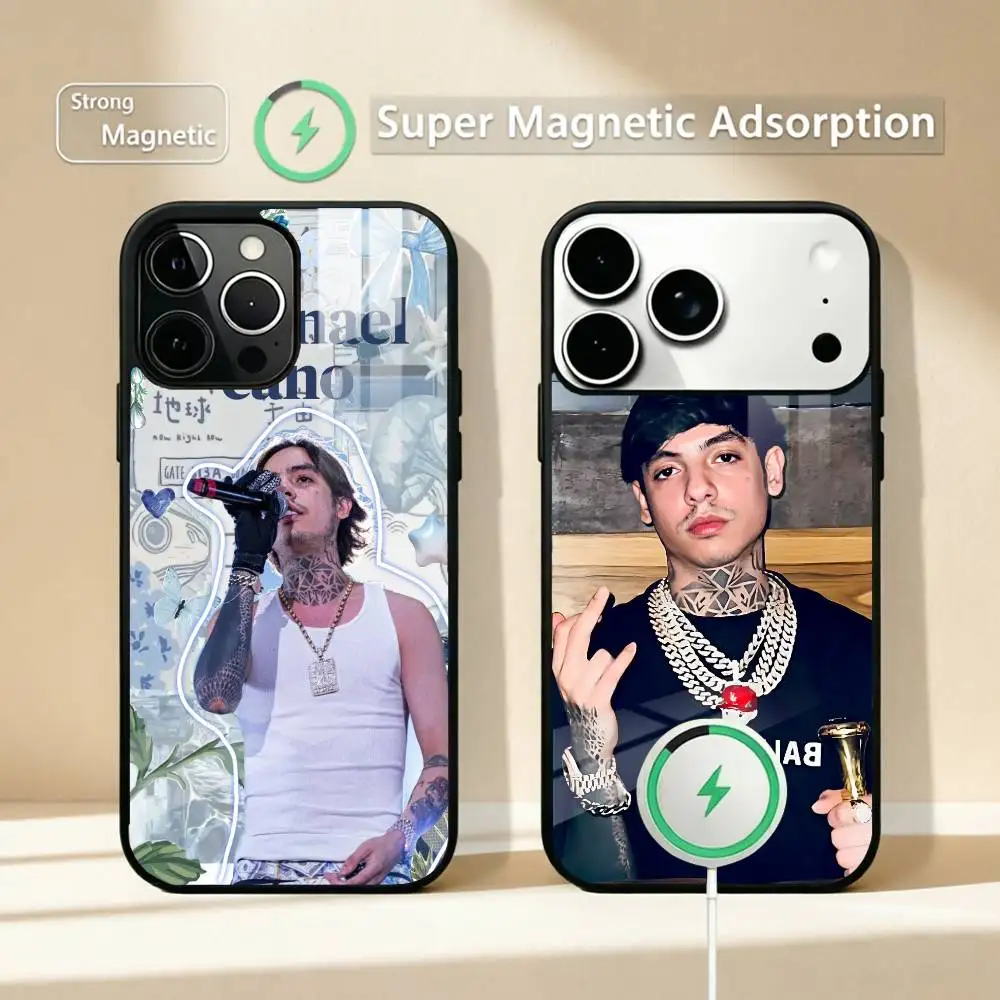 Funda para Teléfono del Rapero Mexicano N-Natanael Cano para iPhone 17, 16, 15, 14, 13, 12, 11 Plus, Pro, Compatible con Carga Inalámbrica Magnética