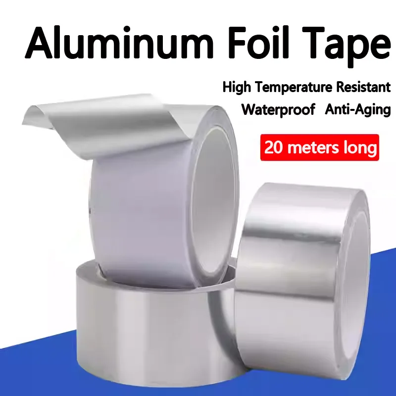 

Aluminum foil tape, high-temperature resistant, suitable for air conditioners, water heaters, insulation, range hood exhaust duc