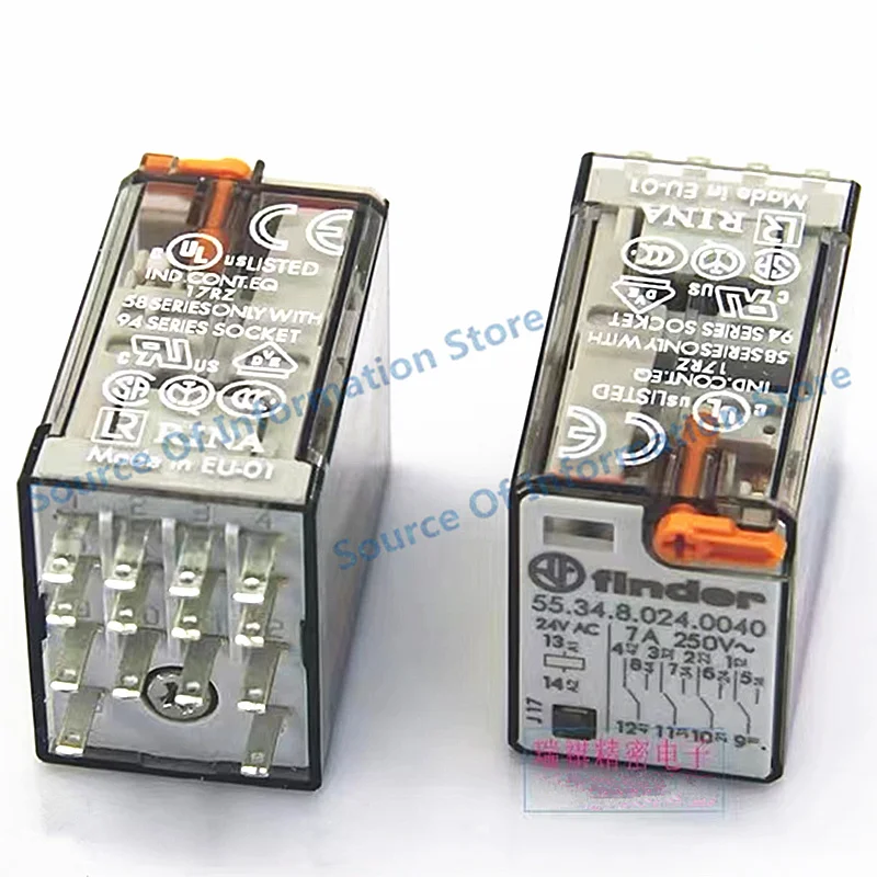 5Pcs Finder,Power Relay, 48.34.8.024.0040, AC24V 14Pin 100% New original