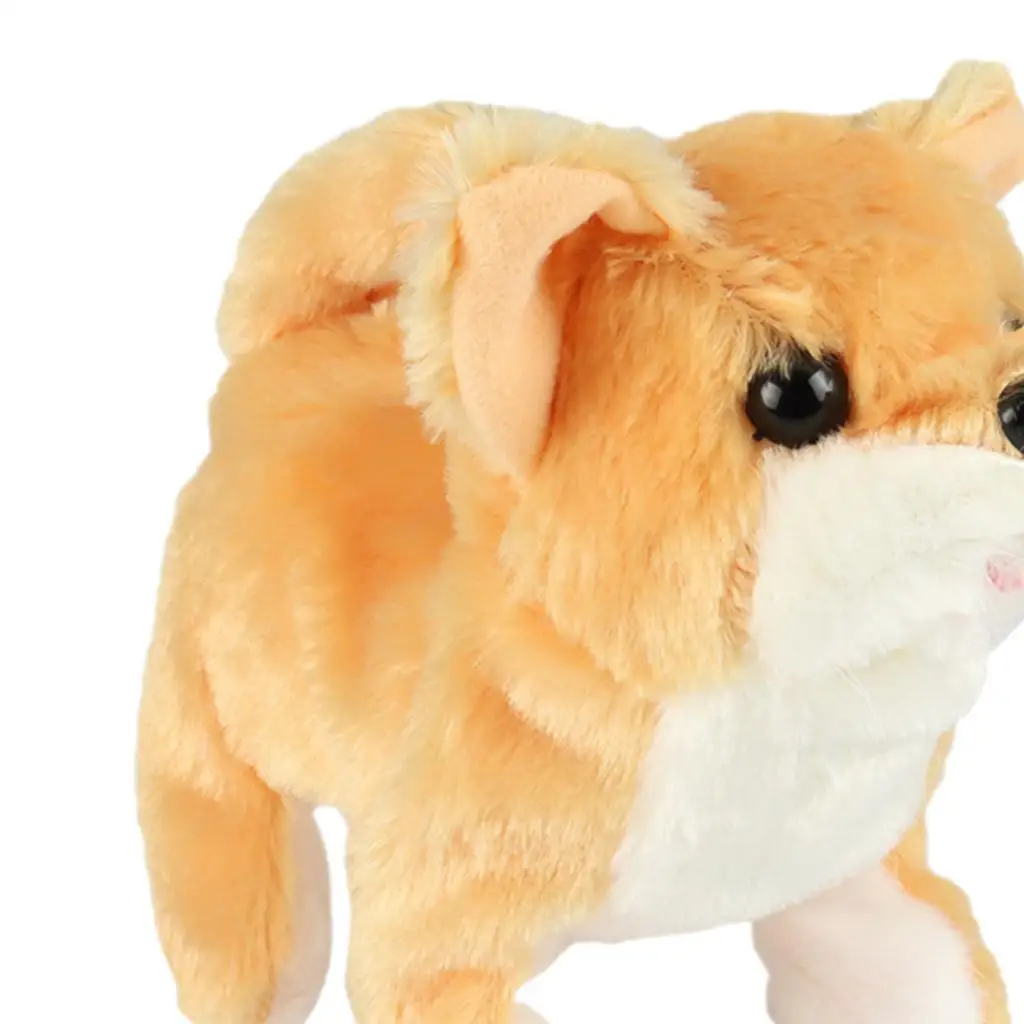 Interaktywny pies pekińczyk szczeniak elektroniczny pies uroczy robot zabawki wypchana zabawka dla