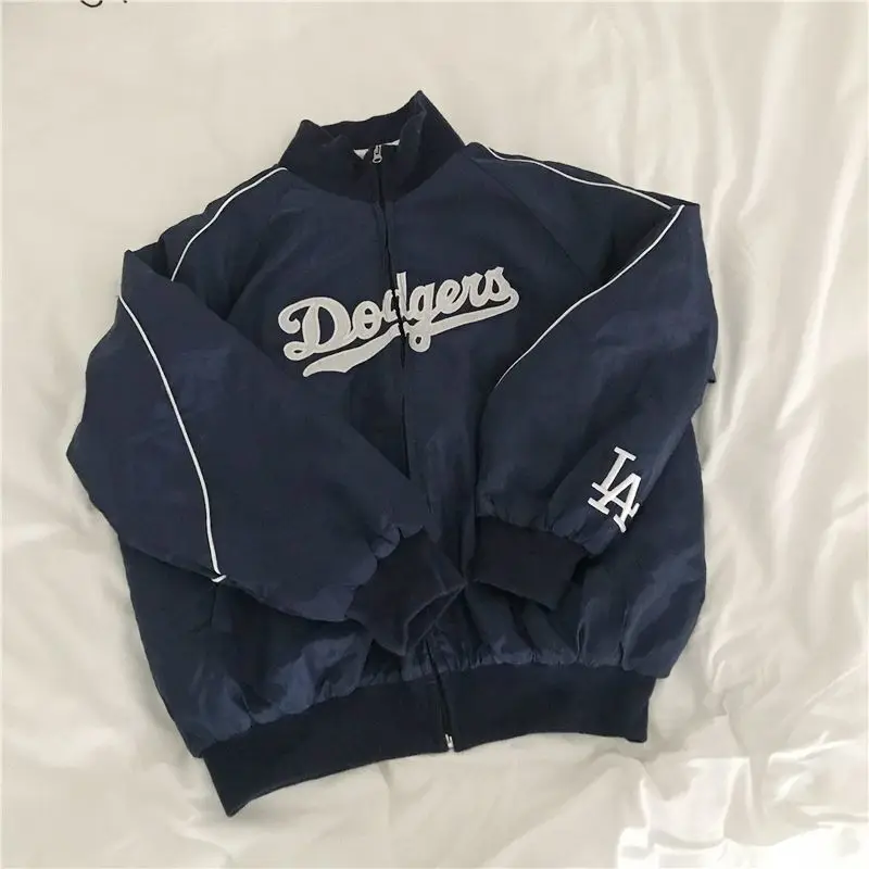 

Men's Parkas Sports Winter Retro Embroidered Letters Stand Collar Baseball Jacket Zipper Long Sleeve Quilted Jackets Cotton Coat