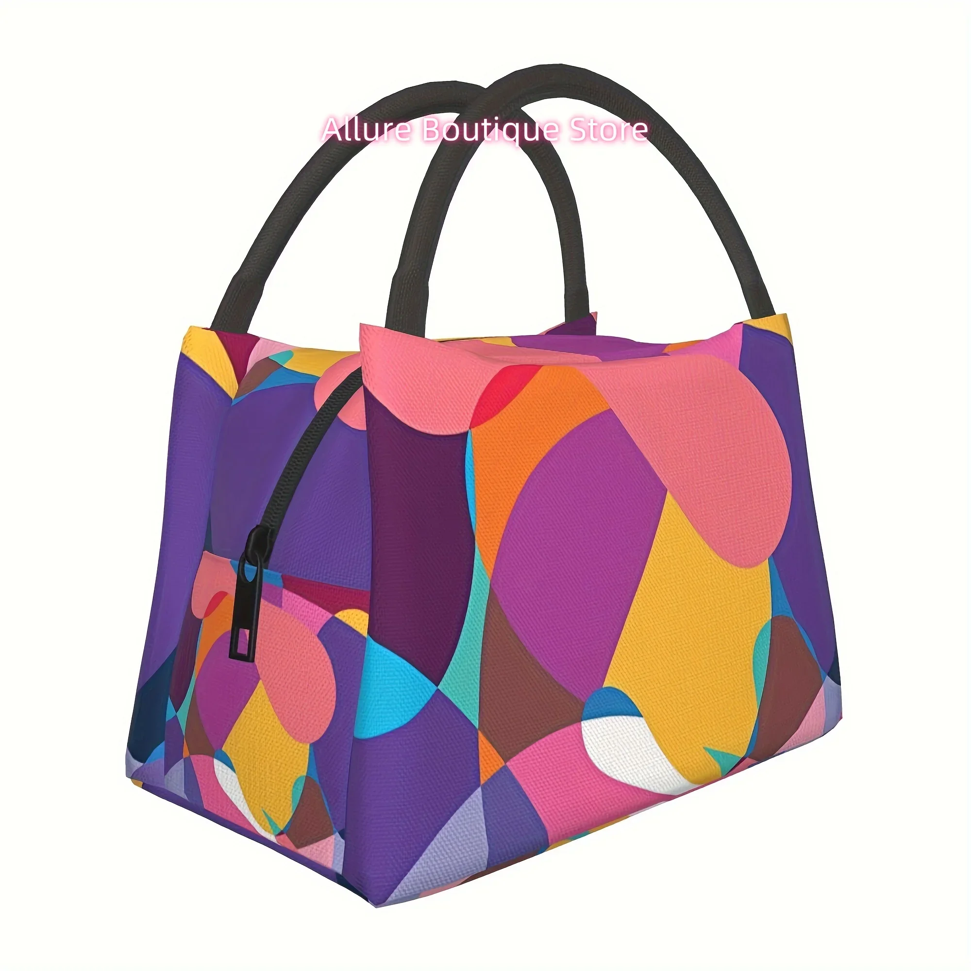 A Easy Stitched Pattern Bag That Can Be Reused, Suitable for Refrigeration, Insulation, And Carrying Lunch. It'S an Essential It