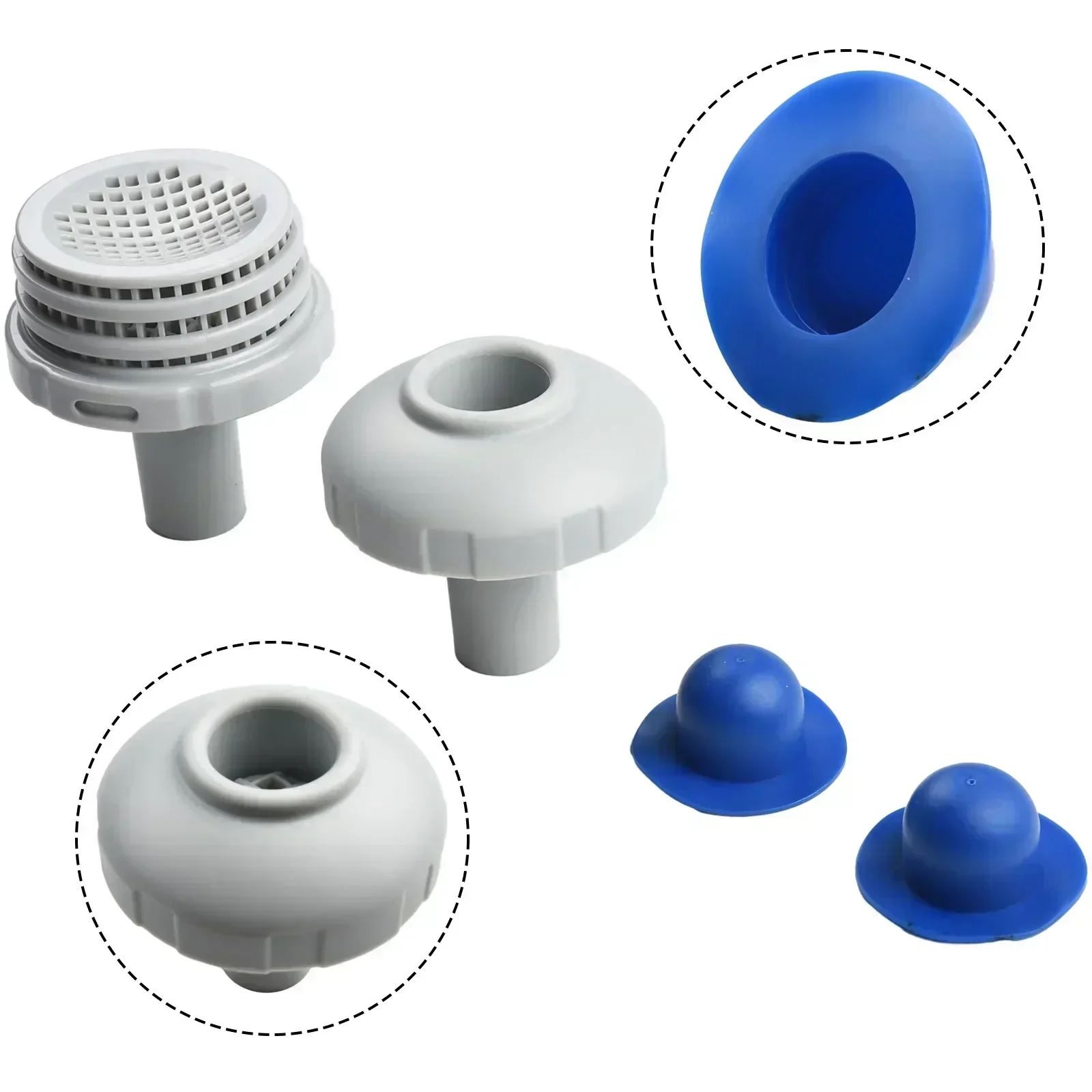 1set For INTEX Pools With 32mm Hose Diameter Above-ground Swimming Pool Water Spray Connector Kit Filter Strainer Kit