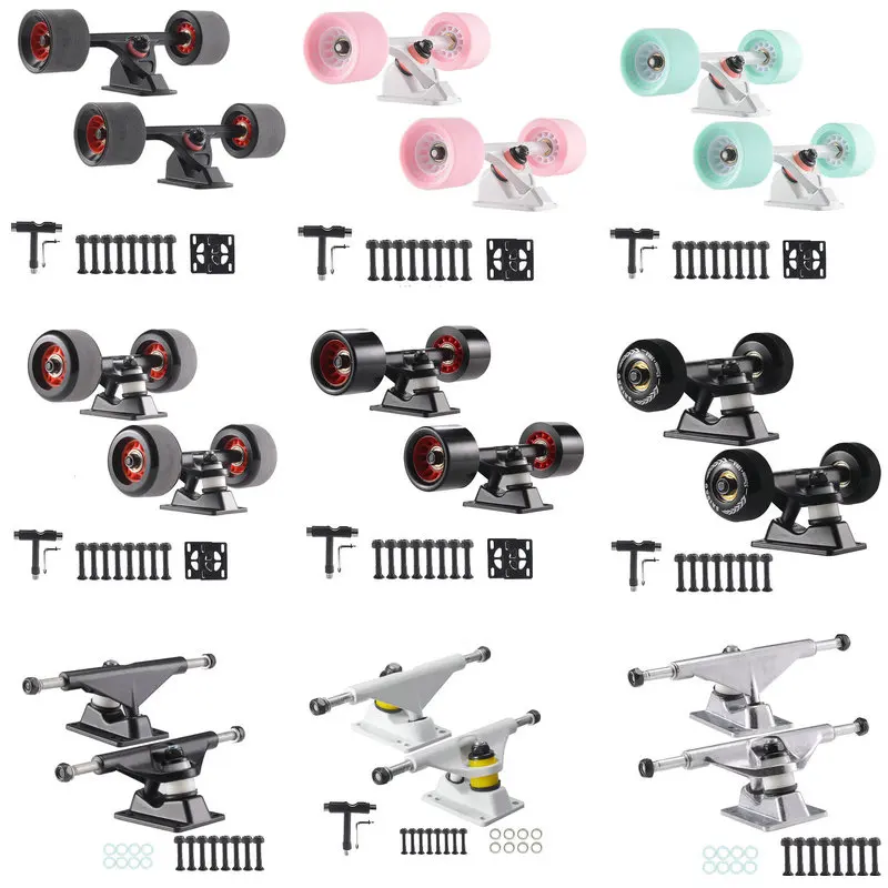 Professional Skateboard Truck Four-wheel Skateboard Bridge Fish Board Support Double Warped Short Board Longboard Bridge