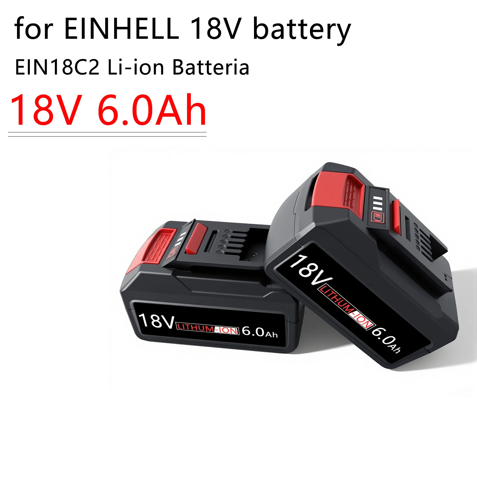For EINHELL EIN18C2 6Ah 5Ah Replacement Battery Li-ion Batterias 18V Battery Power X-change PX-BAT4 4511396 4511437 Power Tools