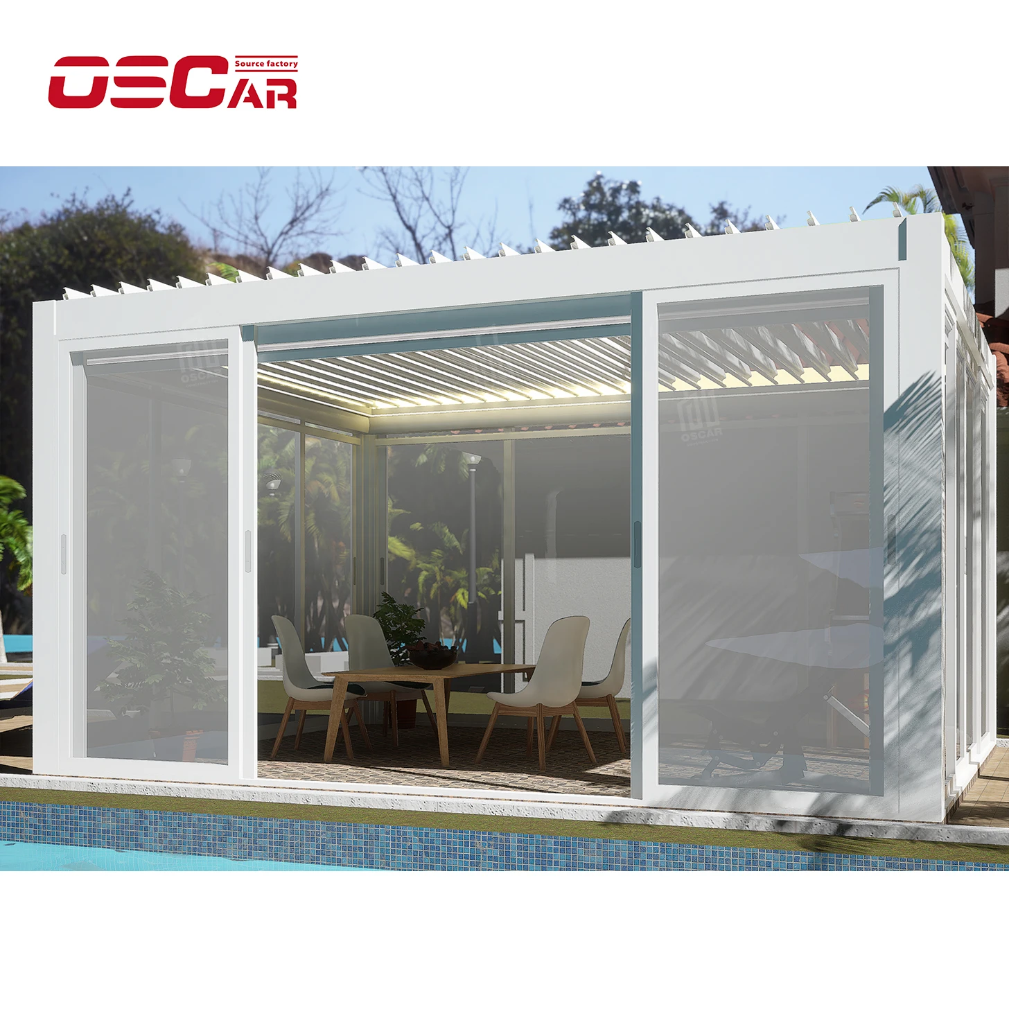 

Aluminium pergola bioclimatique electric luxury pergolas gazebo with retractable