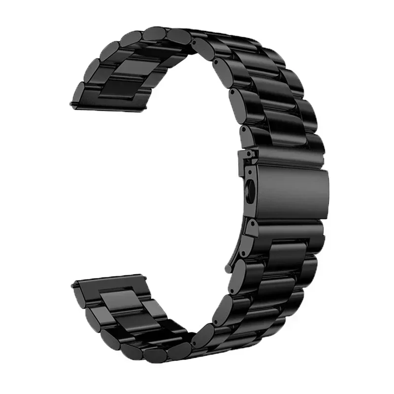 سوار فولاذي غير قابل للصدأ لساعة سامسونج جالاكسي 7/FE/6/5 pro/4/كلاسيكي 20 مللي متر 22 مللي متر سوار معدني amazfit GTS-GTR-4-3-2e-حزام صغير