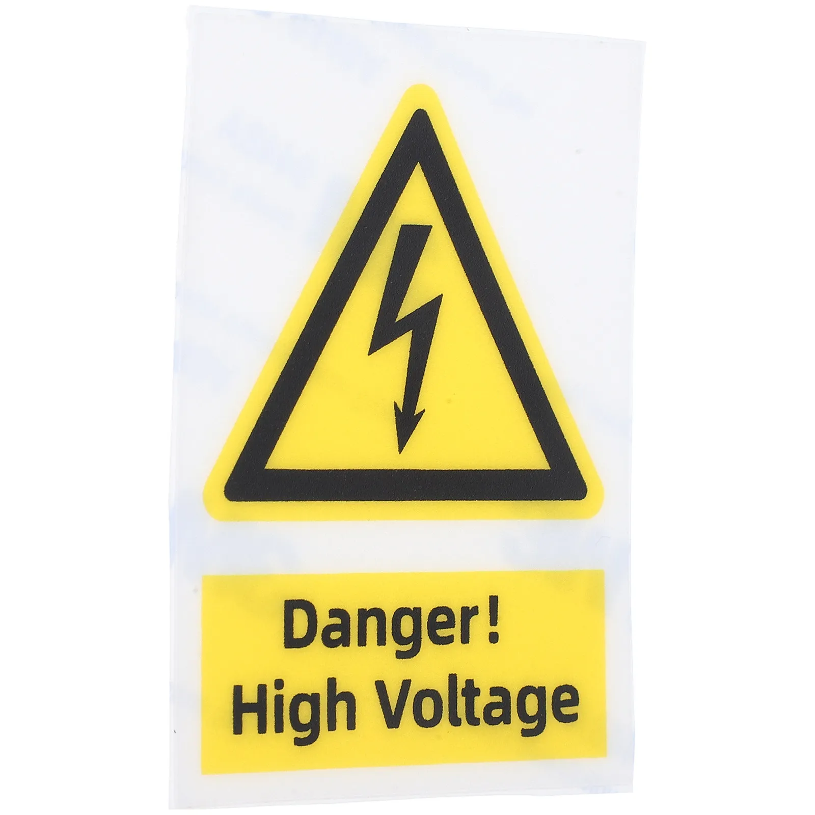 High Voltage Sticker Warning Label for Electrical Panels Outdoor Use Heavy Duty Weatherproof Clear Symbol English Text Safety