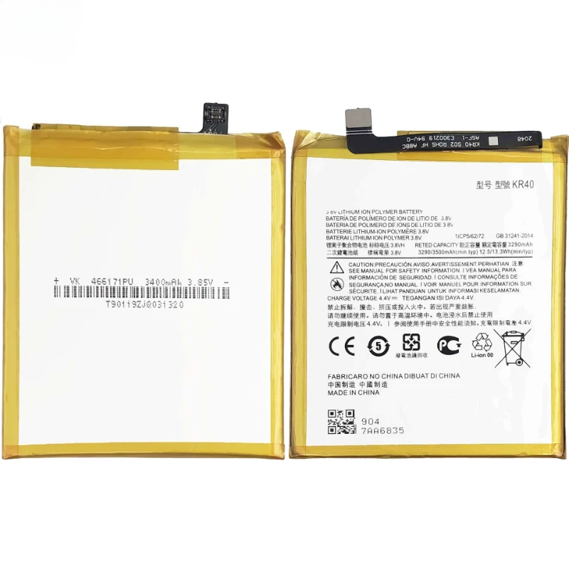 High Quality KR40 3500mAh Battery for Motorola Moto Edge One Vision/P50/One Action Mobile Phone Battery