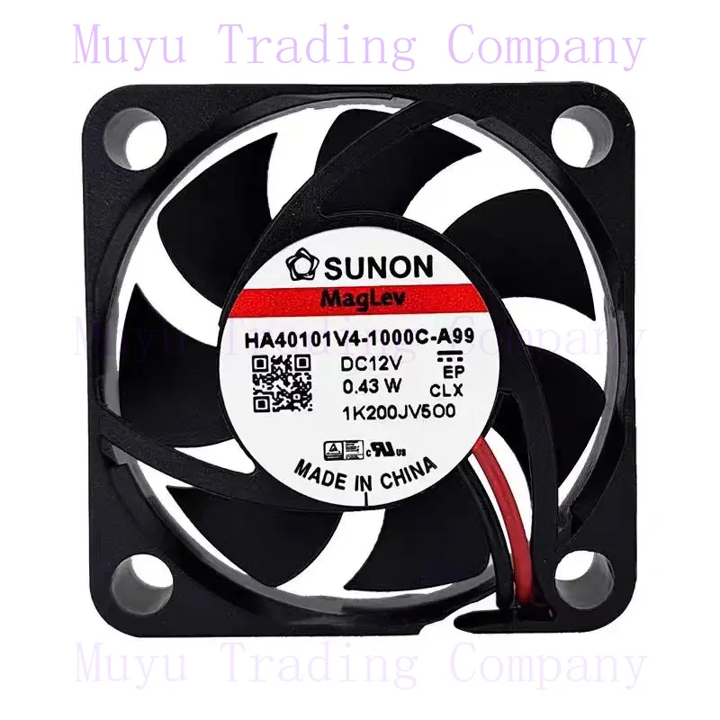 FOR SUNON HA40101V4-1000C-A99 DC 12V 0.43W 40x40x10mm 2-Wire Server Cooling Fan