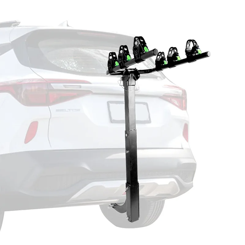 Car Mounted Bicycle Rack The Rear Suspension Bracket Can Be Adjusted To Accommodate Three Bicycle Frames Integrated Metal Frame