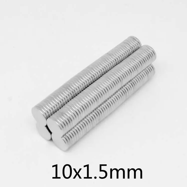 20~500PCS 10x1.5 Disc Rare Earth Magnets 10x1.5mm Small Round Magnets Strong 10mm X 1.5mm Permanent Neodymium Magnets 10*1.5