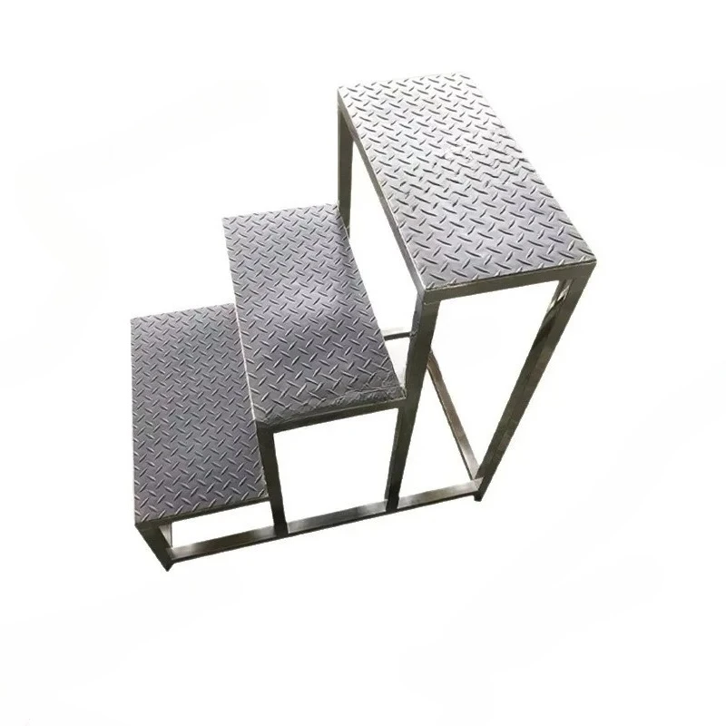 

Modern Stainless Steel Ladders for Hospital Household Ladders for Industrial Workshop Simple Personalized Design Step Ladders
