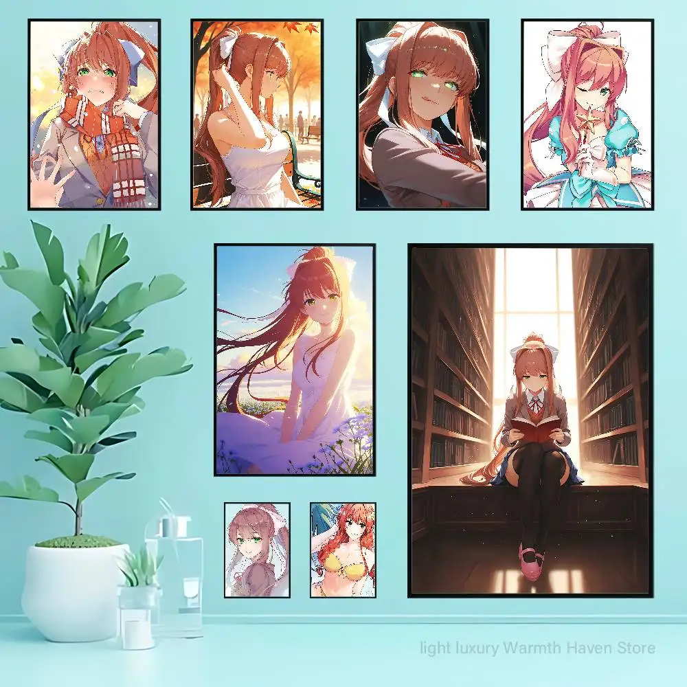 

Cute Girl M-Monika Poster Waterproof HD Wall Art Decal Self-Adhesive Aesthetic Decor For Home Living