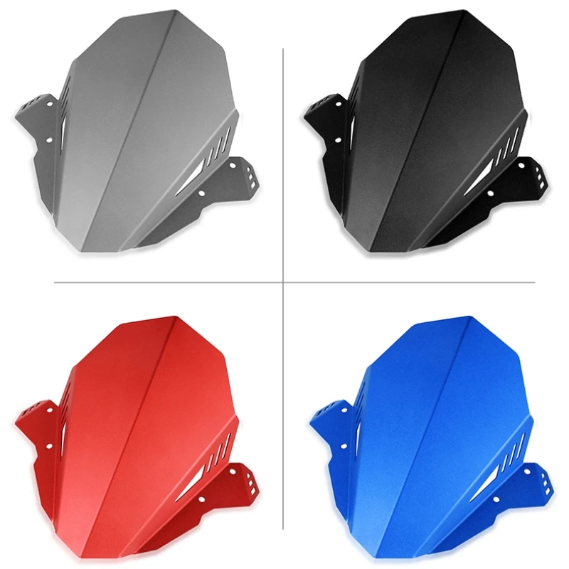 

STLF Motorcycle Accessories Aluminum Windscreen Windshield Wind Shield Deflector Fit for MT09 FZ09 2017 - 2020 2019 2018