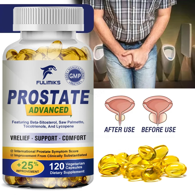 

Men's Prostate Health, with Saw Palmetto, Improve Performance, Relieve Bladder & Urination Problems, Reduce Toilet Trips
