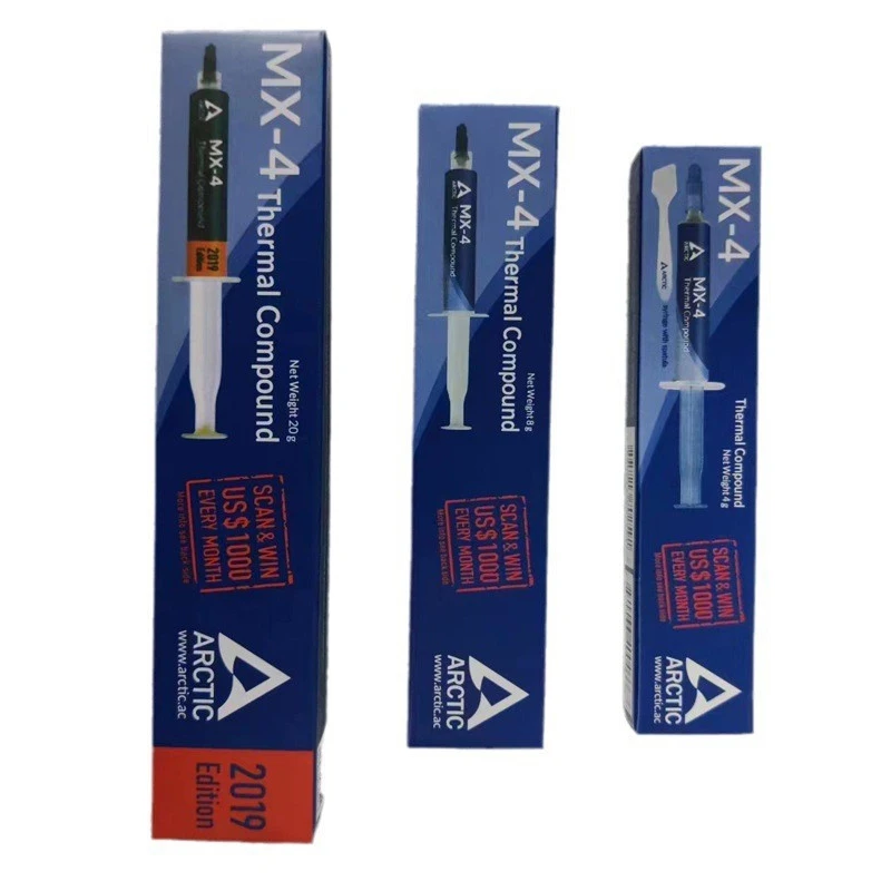 MX4 4G 8G 20G CPU 열 페이스트 프로세서 CPU GPU 프린터 용 열 그리스 방열판 냉각 냉각기 복합 실리콘