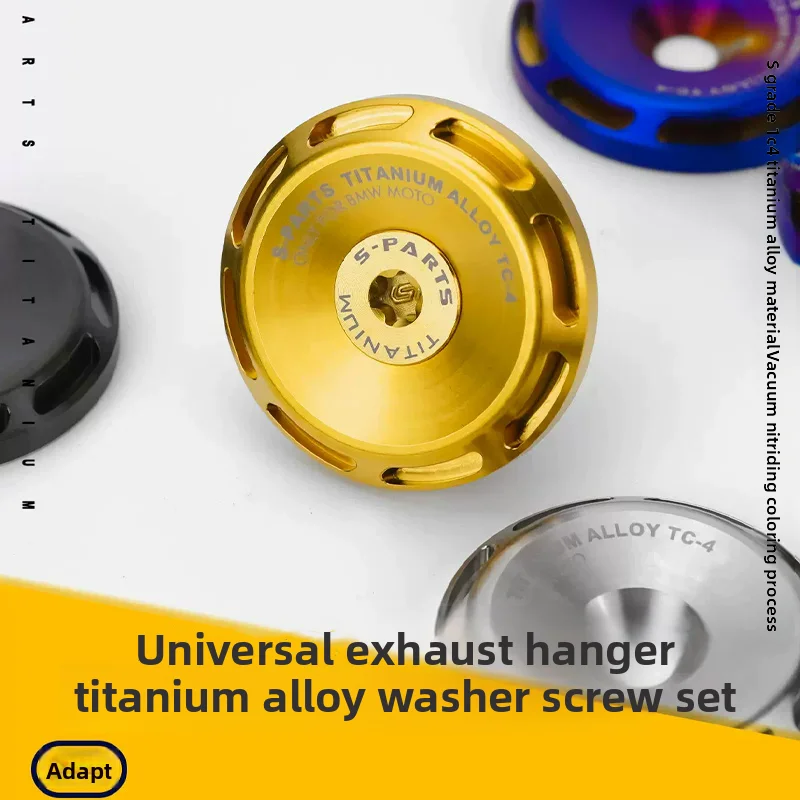 S-PARTS für BMW Motorrad Auspuffrohr-Befestigungsschrauben aus Titan Universelle Titanschrauben für Hebeösen – Detail 1