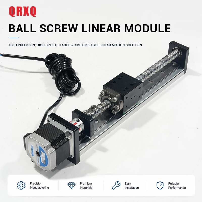 RXSN40 Ball Screw Modules Linear Guide Rail XYZ Stage Ball Screw Actuator Linear Slide Motion Table with Stepper Motor