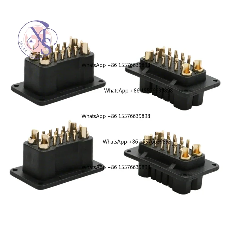 2Pairs 4+12Pin High Current Connector, 90A Anti-Reverse Power Socket for RC Model Parts
