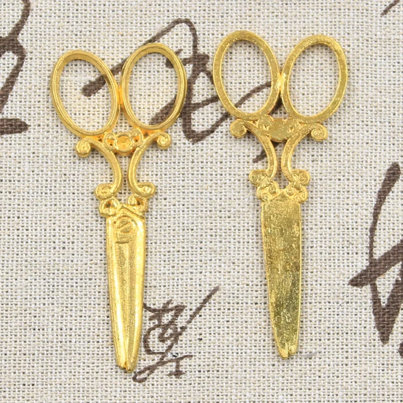 5pcs Antique Scissors Charms for DIY Jewelry Making