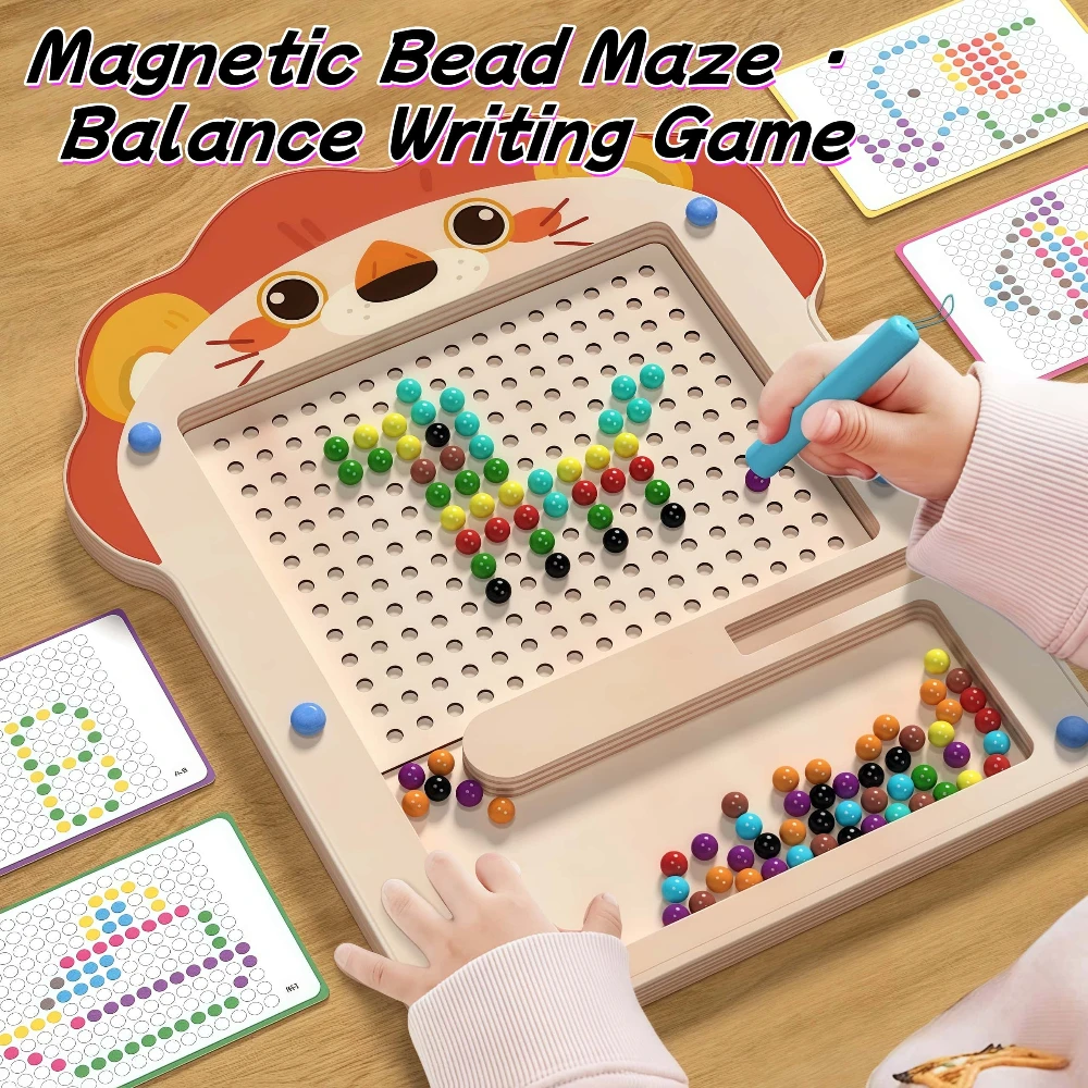 Magnetic Drawing Board Toy Learning Tool for Logic Thinking Focus Training Doodle Sketch Pad Fine Motor Skills DevelopmentEarly