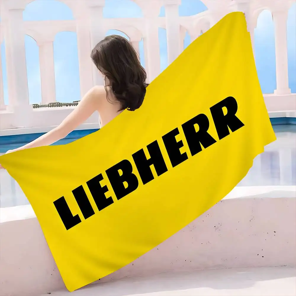 L-LiebherrS Bath Towel Microfiber Soft Water Absorbing Breathable For Girl Kids Decorative Cartoon Beach Towel