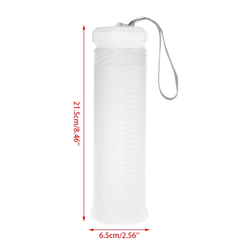 Slim Transparent Cylinder Pencil for Case Adjustable Plastic Pen Holder Portable