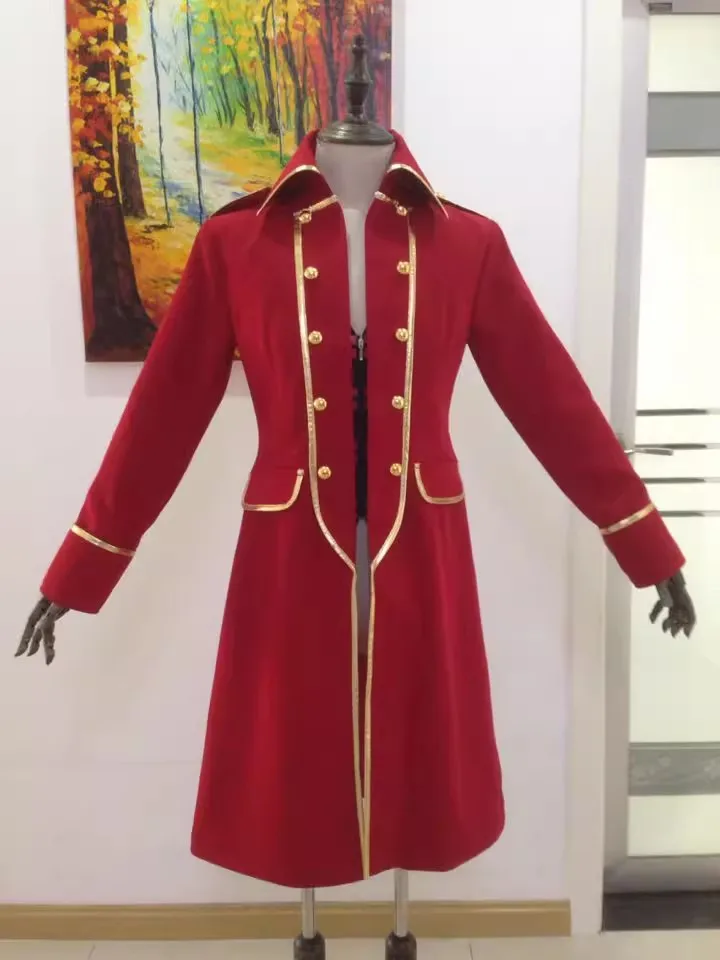 Anime kaizouku sentai Captain Marvelous Red Coat Cosplay Costume Custom-madeisex Outfits