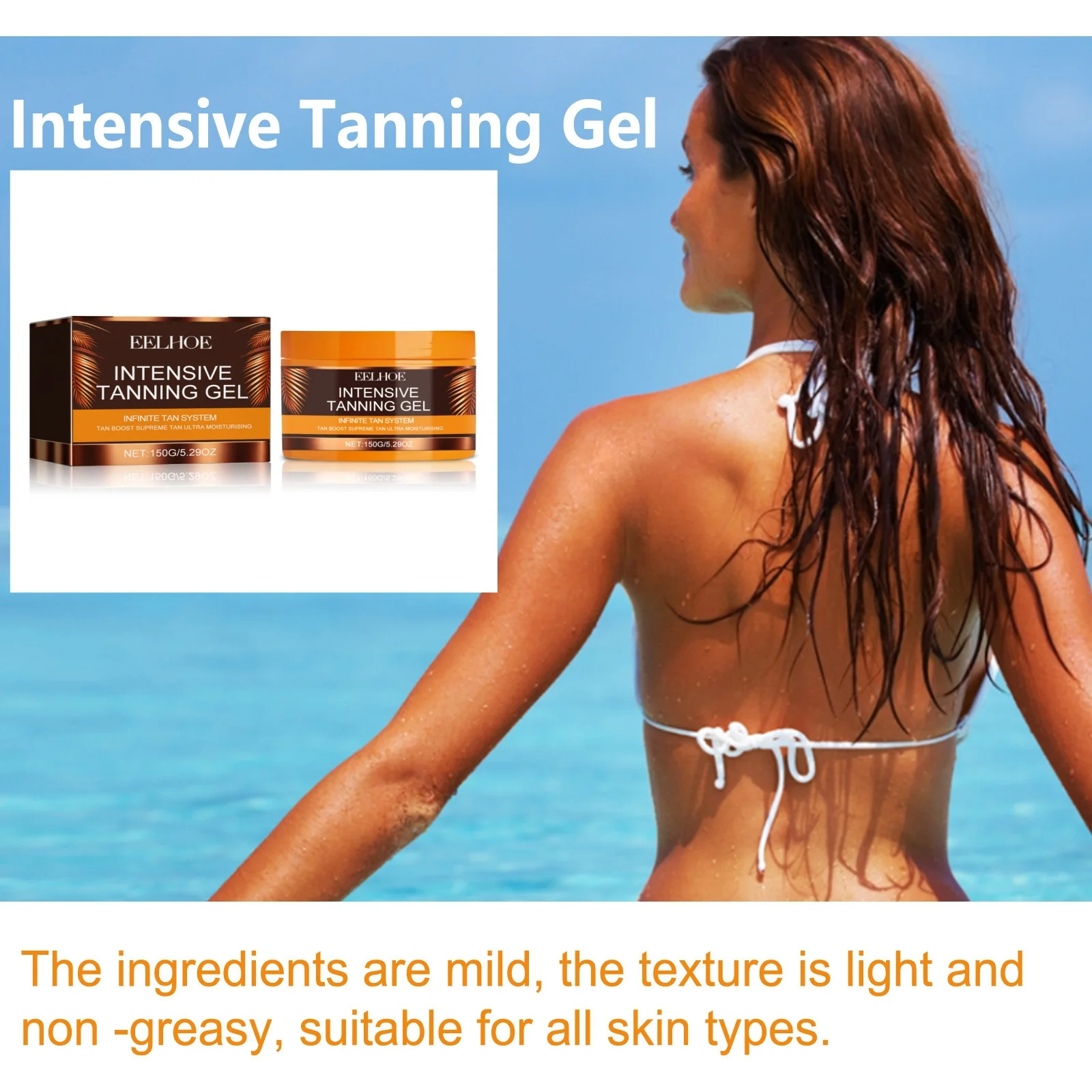 Body Tanning Gels Self Tanner Lasting Hydrating Sunless Sexy Natural Glow Bronzer Summer Skin Tanning Creams For Mans And Womens