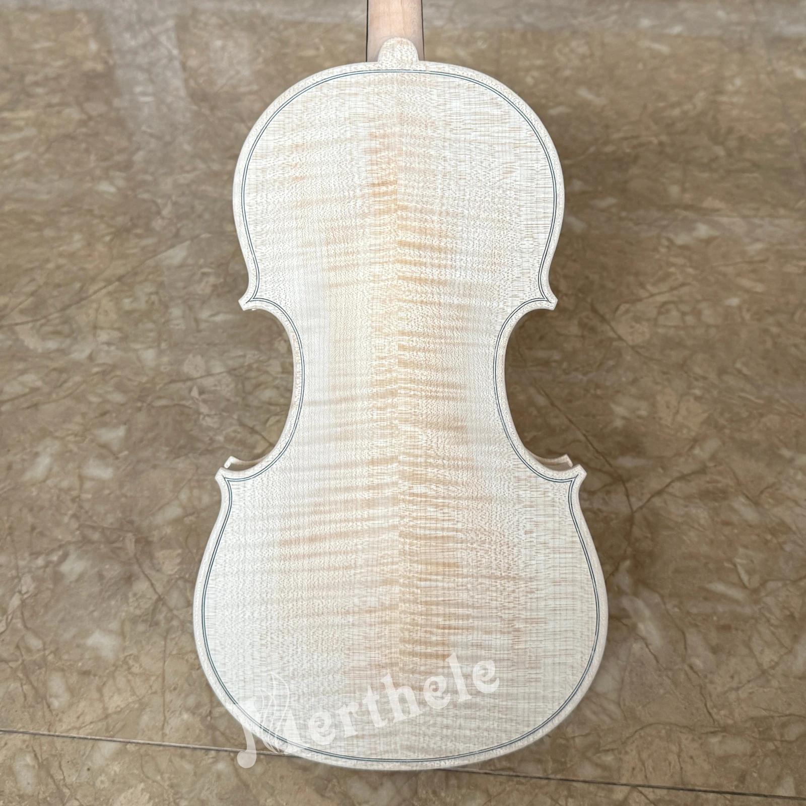 لهب القيقب الكمان بالحجم الكامل كمان غير مكتمل خشب التنوب صناعة يدوية 4/4